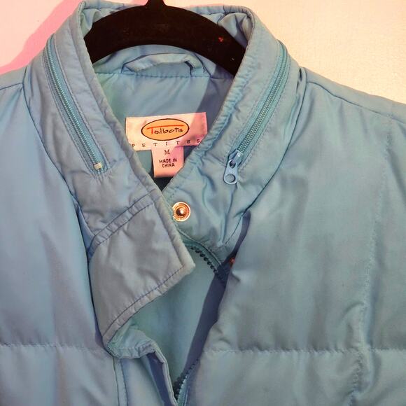 Talbots Petite Goose Down Feather Puffer Vest Size M Outdoors Camping Layers - Picture 2 of 6